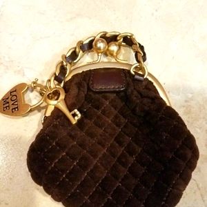 What a gift!! Juicy couture velvet microbag
